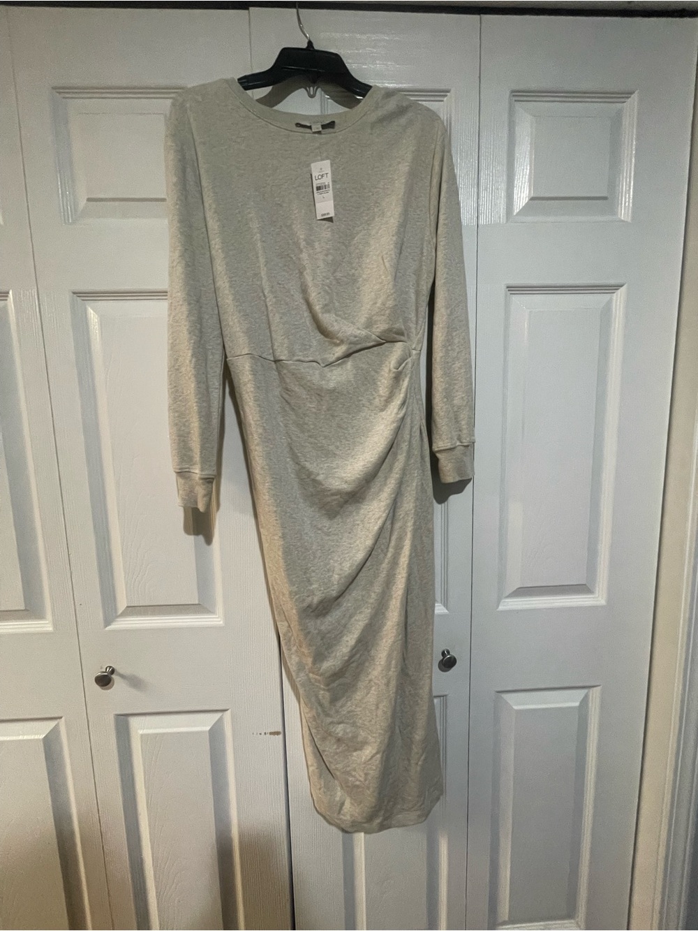 NWT Loft Cotton Wrap Midi Dress